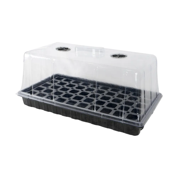 72 Cell Seedling Tray Kit with LED Grow Lights & Humidity Dome Kit