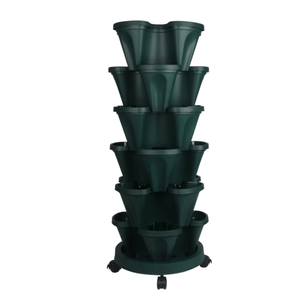 Vertical Garden Planter Tower with Wheels 6 layer ( Green Fingers)